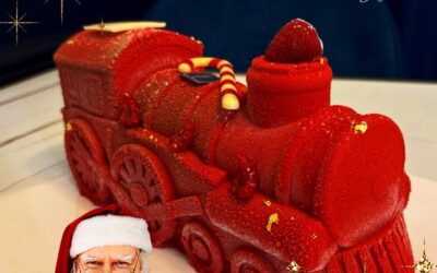 Un train, une histoire : retour sur la bûche de Noël de La Pâtisserie des Marseillais