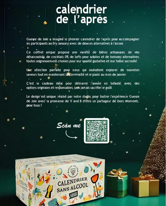 Dry January 2025 : Une initiative soutenue par Gueule de Joie et V and B