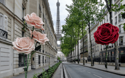 Monsieur Flower métamorphose l’Avenue Montaigne avec Blooming, un spectacle floral inédit