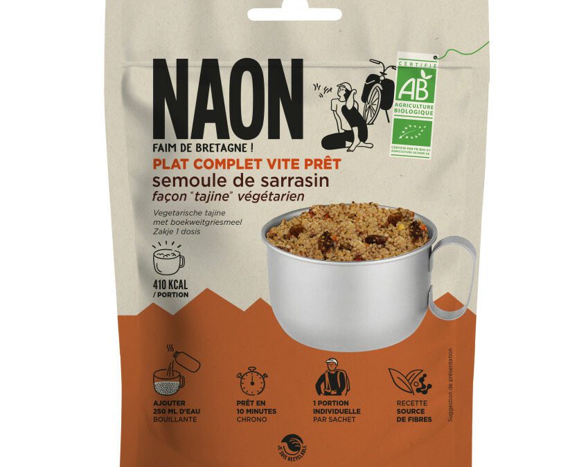 NAON enrichit sa gamme de repas déshydratés bio avec quatre nouvelles recettes