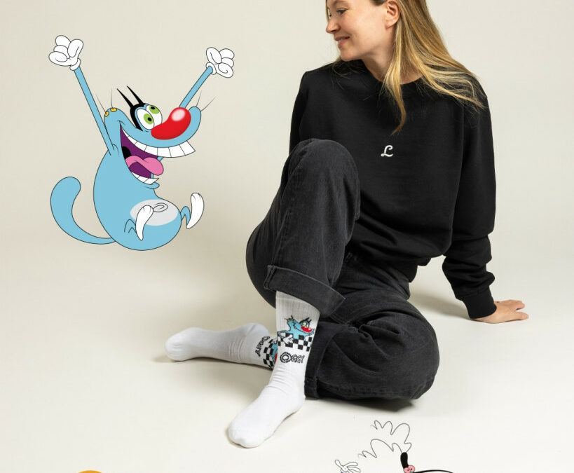 Label Chaussette revisite les dessins animés cultes des années 90